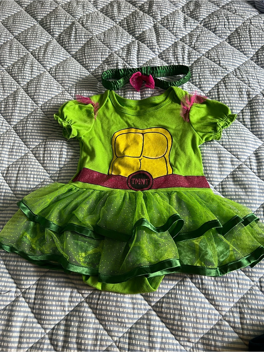 Infant Ninja 🐢Turtle Shell Tutu Costume Dress with Headband 6 months size